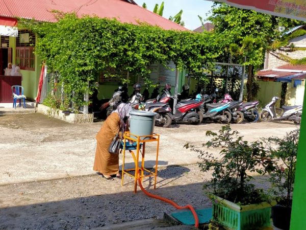 Suasana di SMAN1 V Koto Timur pagi ini Senin 24 Agustus 2020