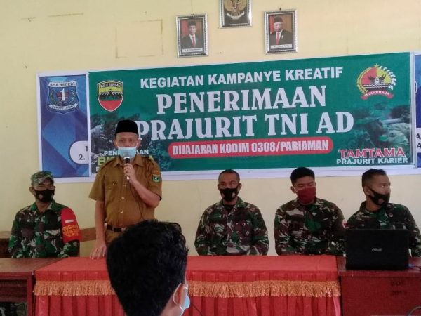 SOSIALISASI MASUK TNI AD/AL/AU oleh KODIM 0308