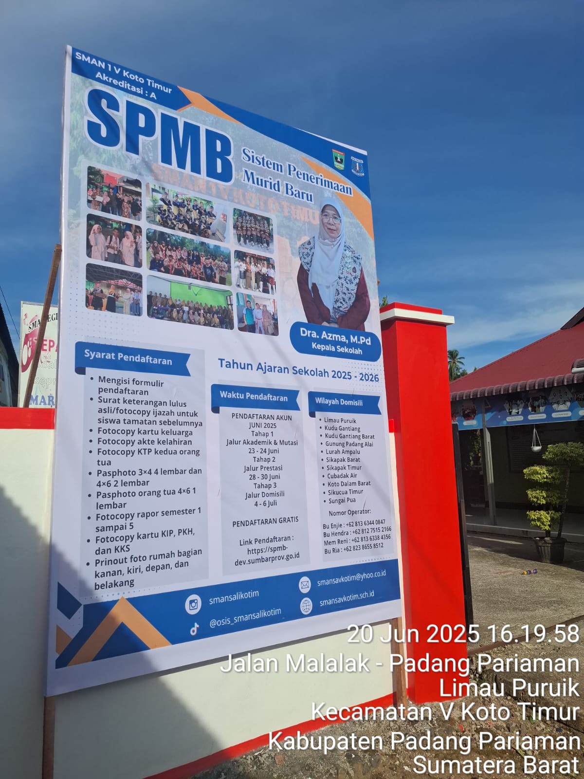 SELEKSI PENERIMAAN PESERTA DIDIK BARU (SPMB) SMAN 1 V KOTO TIMUR TAHUN 2025 SELEKSI PENERIMAAN PESERTA DIDIK BARU (SPMB) SMAN 1 V KOTO TIMUR TAHUN 2025