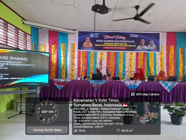 IHT SMAN 1 V Koto Timur Masuk Hari Kedua, Fokus pada Analisis Rapor Pendidikan untuk Perencanaan Berbasis Data